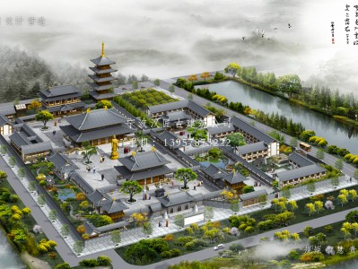 南山寺庙建筑总体规划方案