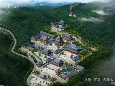 南山龙王寺古建规划设计布局图